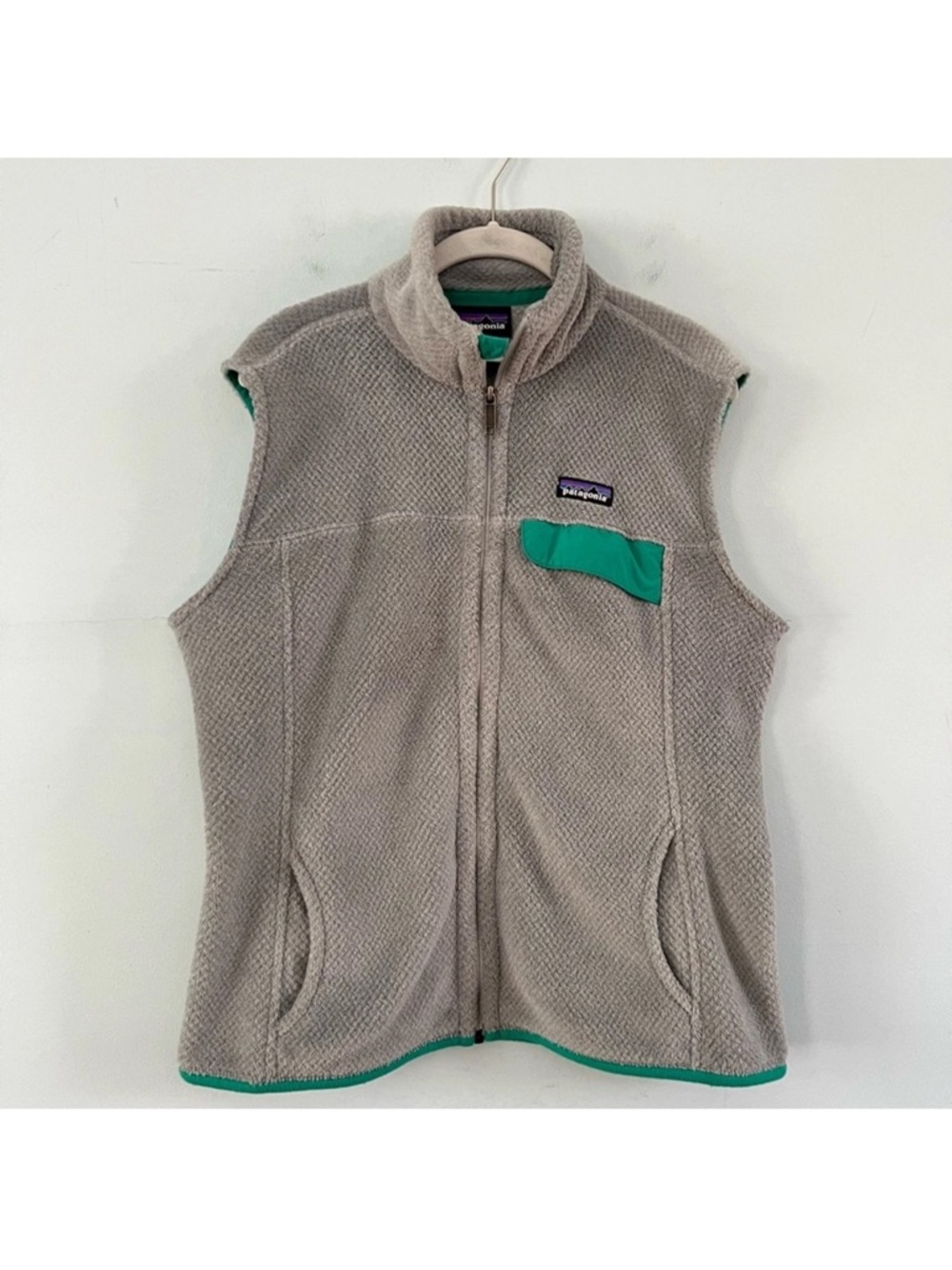 Patagonia Re-tool Polartec Gray Fleece Zip Up Vest